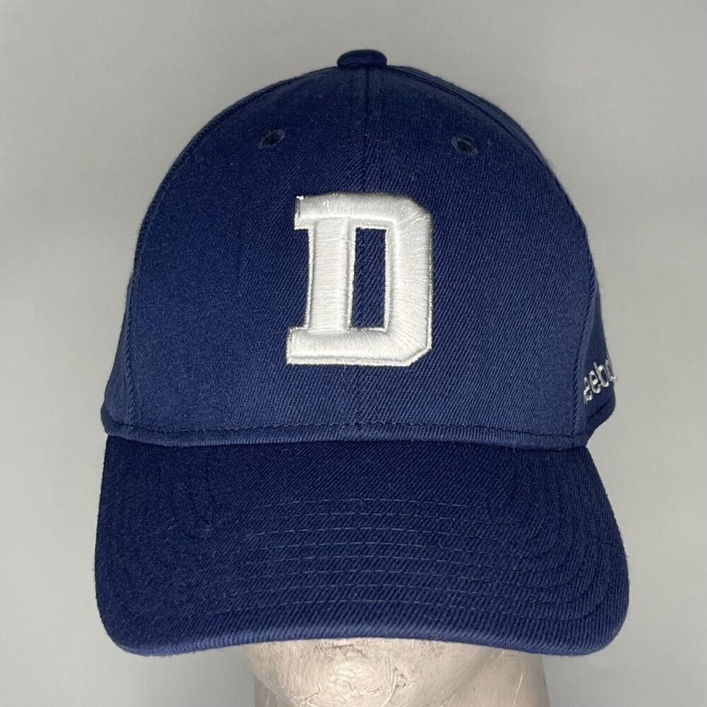 Dallas Cowboys “D” Logo Hat Cap NFL sz L/XL Onfield Reebok Blue White Embroidery